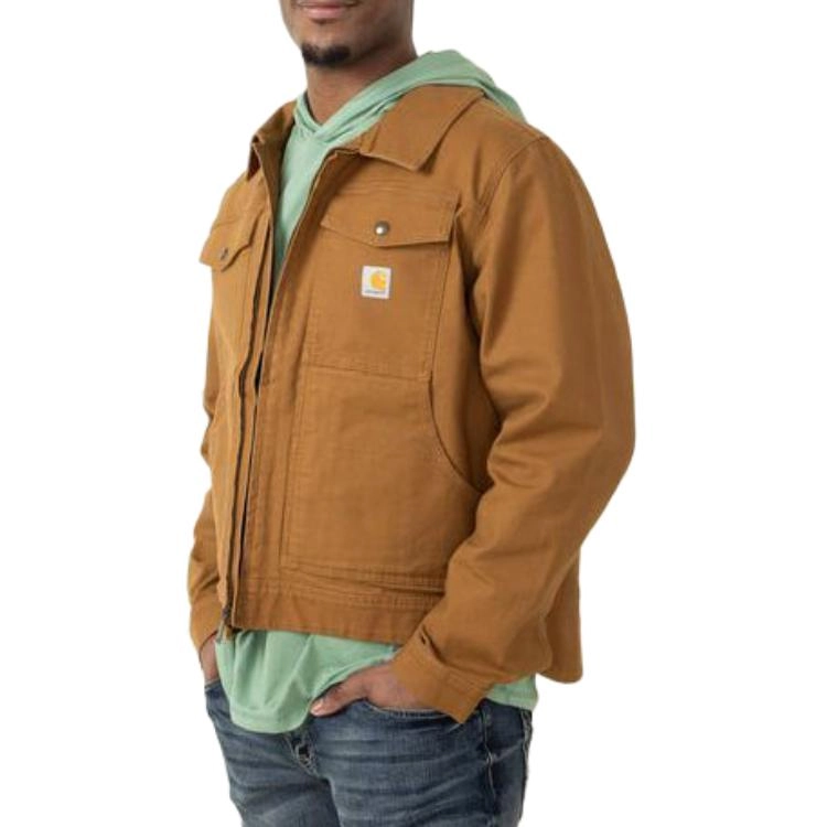 Carhartt 105748 Rugged Flex Duck Jacket logo Relaxed Fit