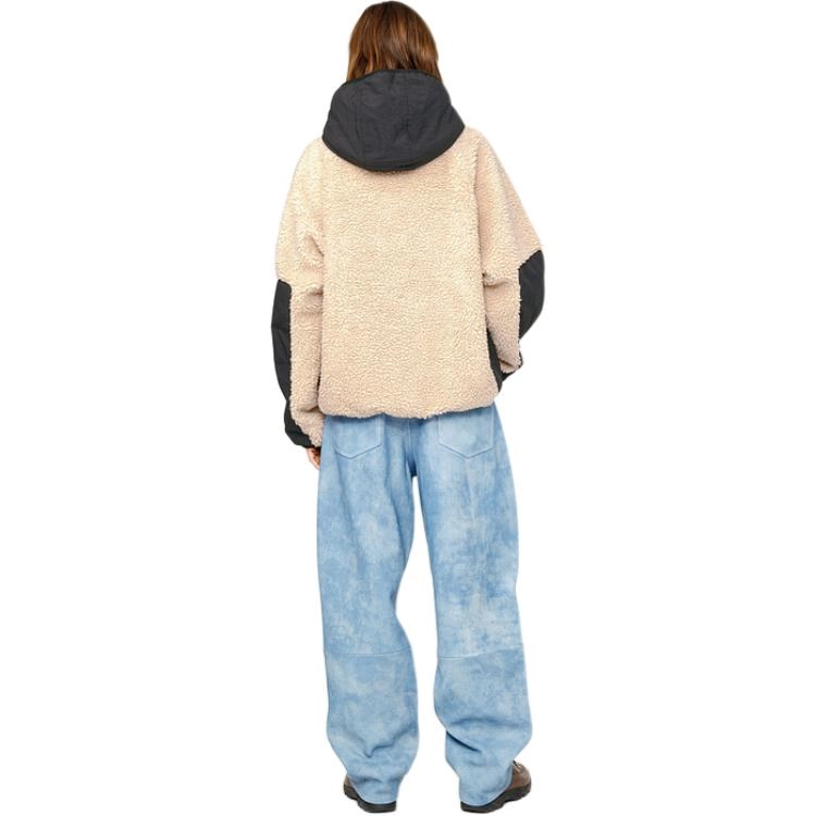 Stussy FW23 SHERPA PANELED HOODED JACKET