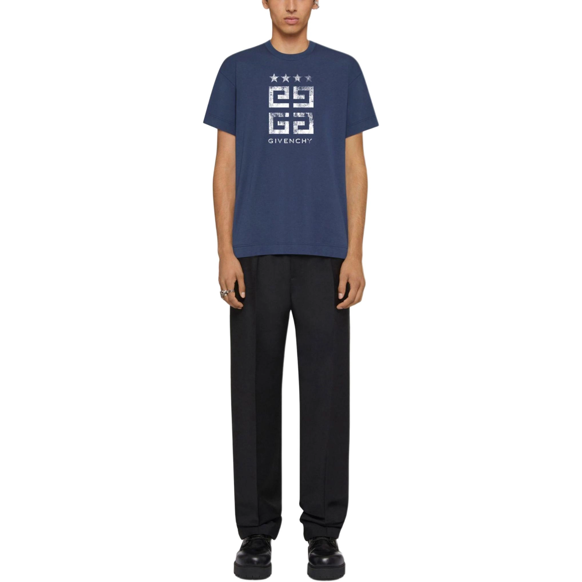 GIVENCHY 4g Stars Slim Fit T-Shirt In Cotton T