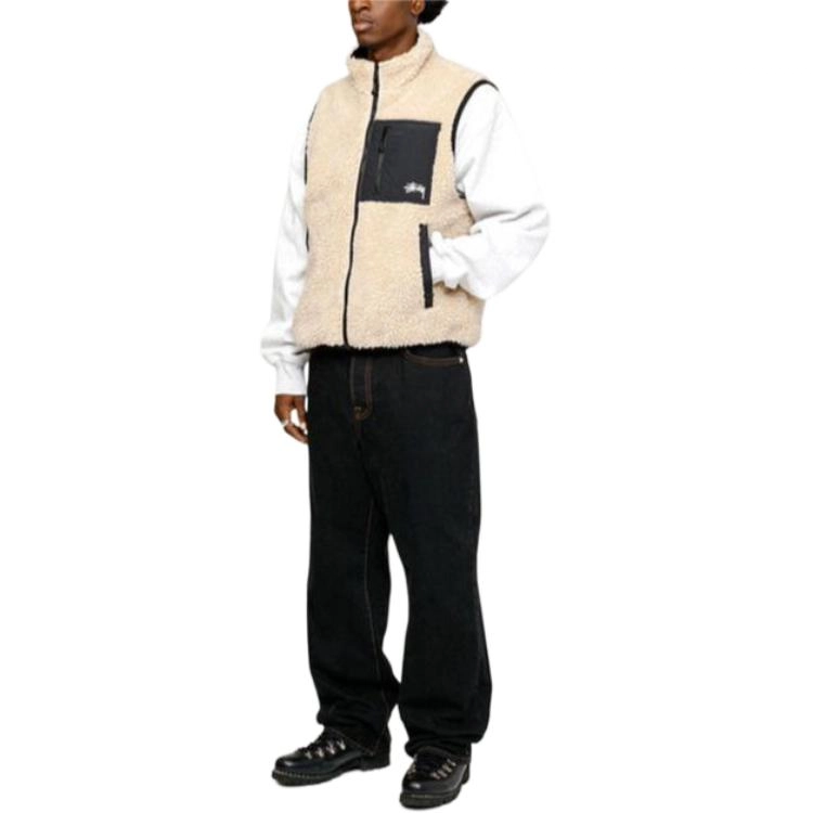 Stussy FW23 SHERPA REVERSIBLE VEST