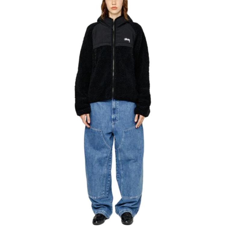 Stussy FW23 SHERPA PANELED HOODED JACKET
