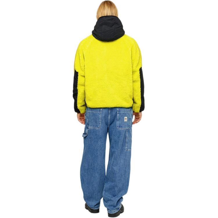 Stussy FW23 SHERPA PANELED HOODED JACKET