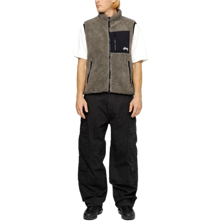 Stussy FW23 SHERPA REVERSIBLE VEST