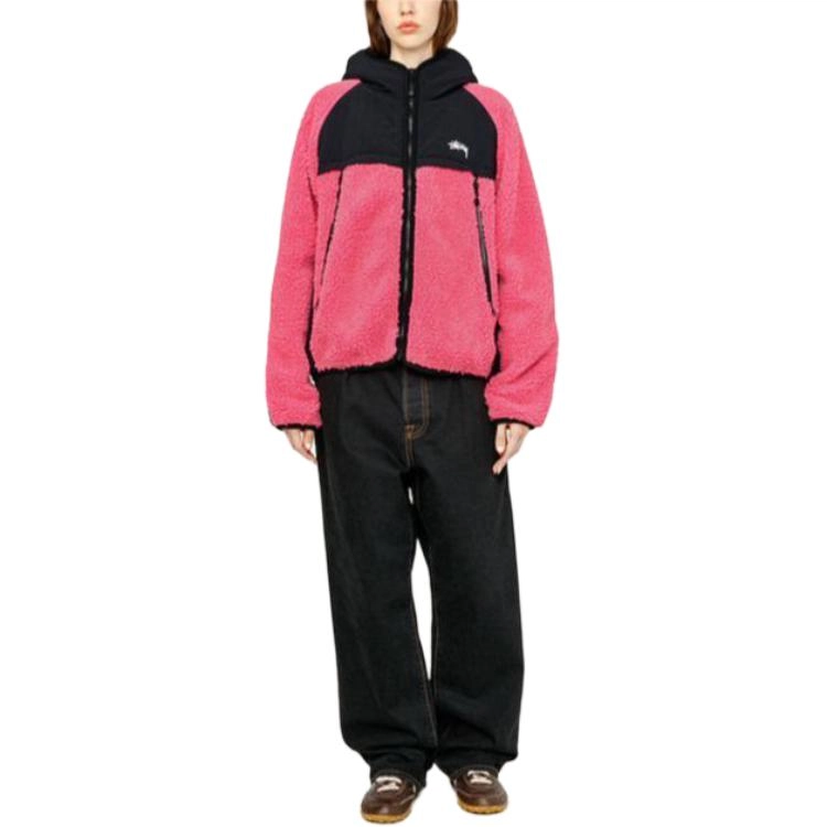 Stussy FW23 SHERPA PANELED HOODED JACKET