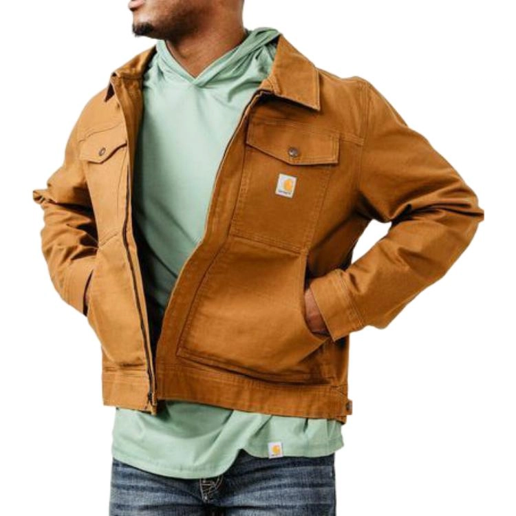 Carhartt 105748 Rugged Flex Duck Jacket logo Relaxed Fit