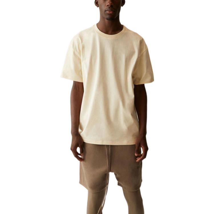 Fear of God Essentials SS21 Short Sleeve Tee Light Heather Oatmeal T