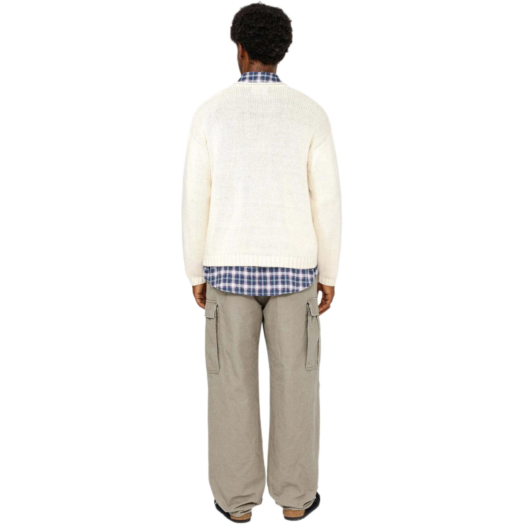 Stussy FW24 EMBROIDERED V-NECK LOGO SWEATER logoV