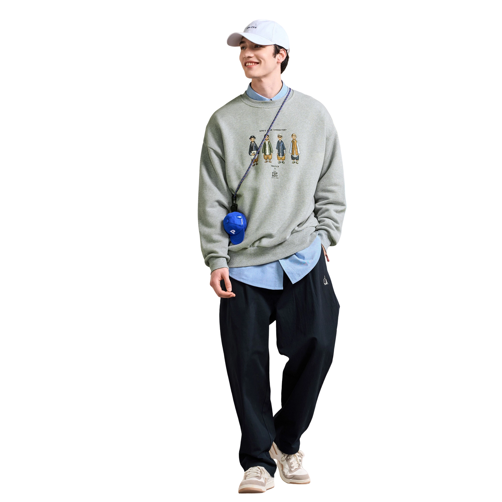 nautica white sail x POPBOY FW23 Logo