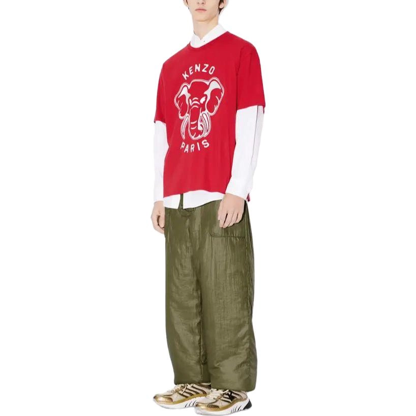 KENZO 'kenzo Elephant' Oversized Embroidered T-Shirt T