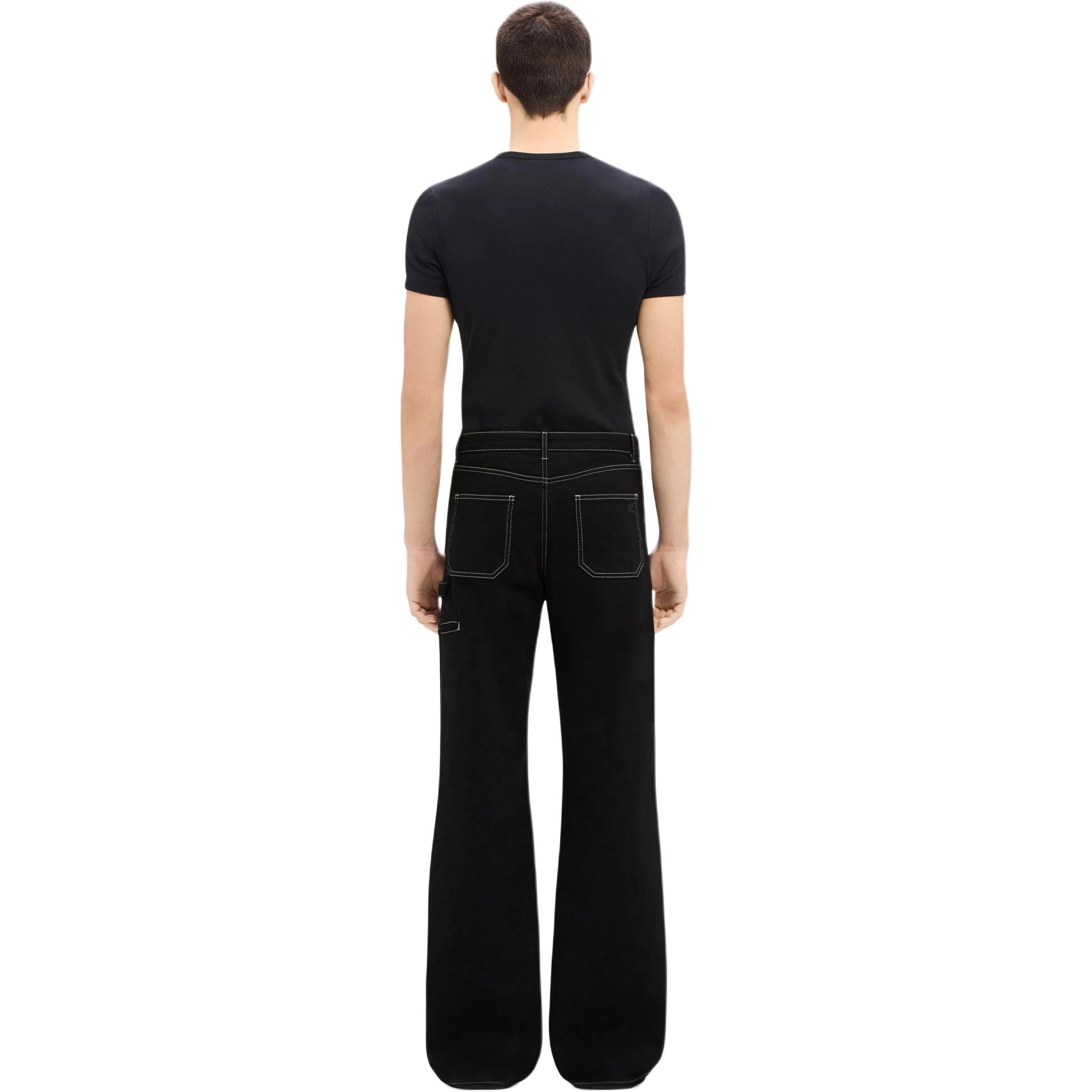 COURREGES SS24 ENCORE CONTRAST T-SHIRT T Black Purple