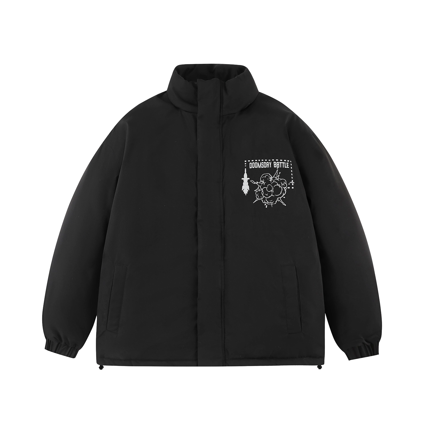 三体 末日之战系列 亚洲舰队系列 休闲保暖加厚户外机能风立领日常美式防风防水防寒柔软舒适宽松面包棉服 男女同款