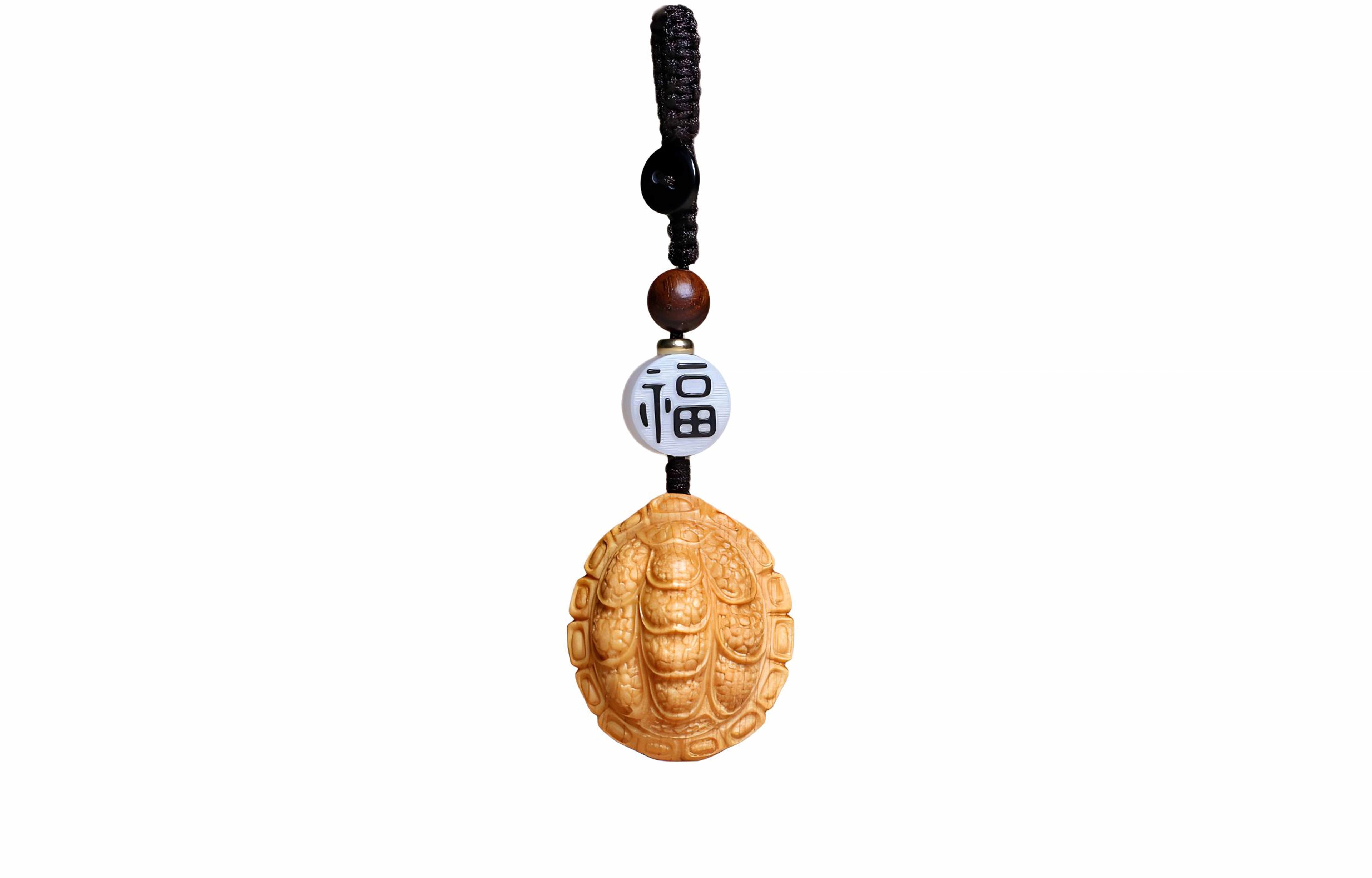 檀欣 本命年 富甲天下饰品挂饰 招财平安 手工雕刻小乌龟随身转运文玩把玩钥匙扣 崖柏 挂件 男女同款情侣款