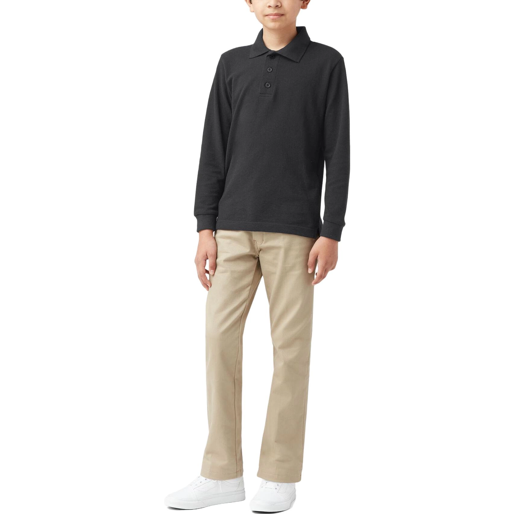 Dickies Piqu Long Sleeve Polo 4-20 Polo