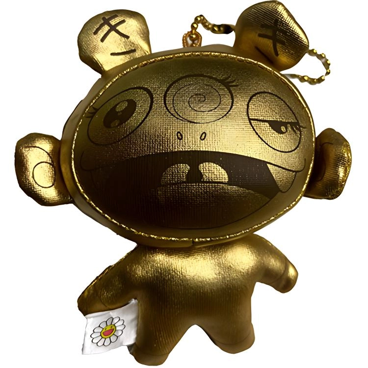 Murakami Takashi KAIKAIKIKI Key chain Kiki Gold