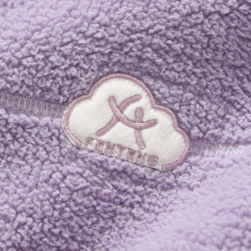 芬腾 蓬蓬绒加厚珊瑚绒抗静电立领开衫拉链睡衣套装 男女同款 多颜色