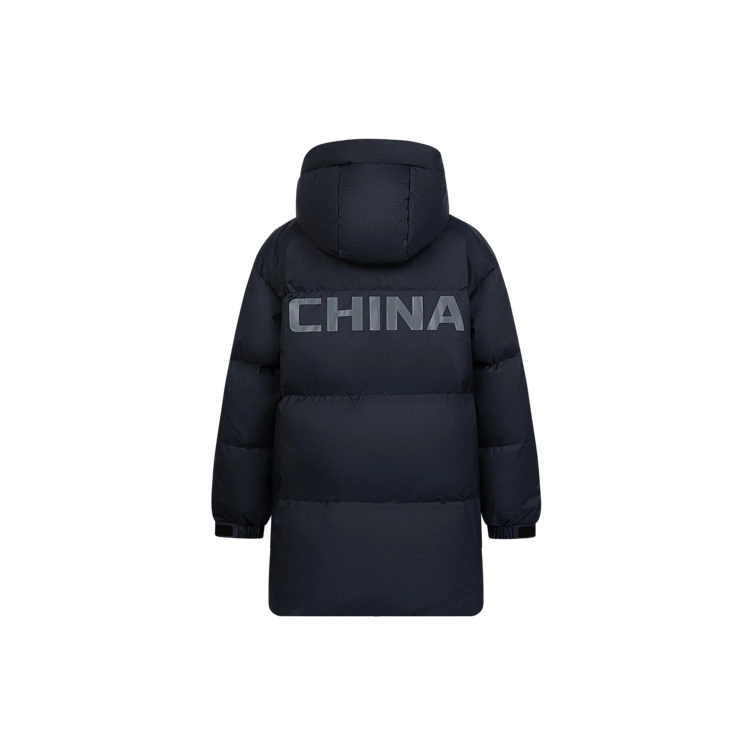 波司登 太空系列 简约舒适连帽拉链中长款长袖羽绒服 青少年