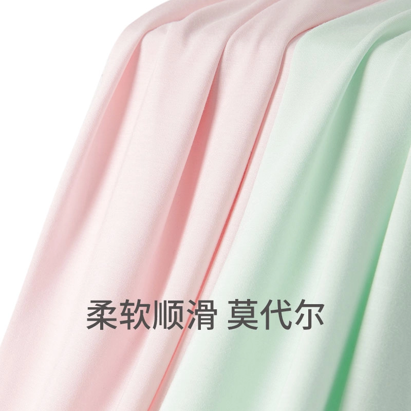 舒雅 简约亲肤舒适翻领开衫短袖休闲可外穿长裤睡衣套装 女款