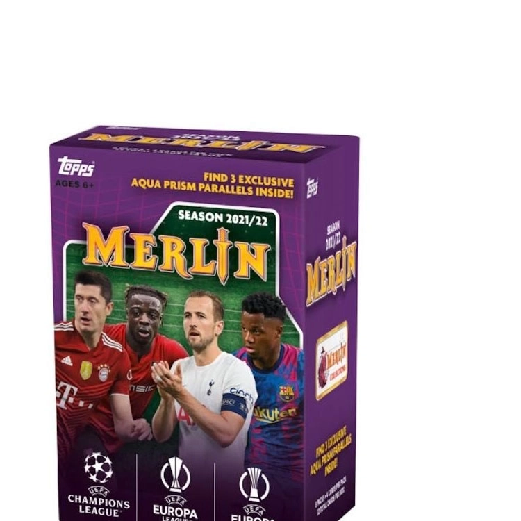 Topps 2022-22 UEFA champions Merlin soccer blaster