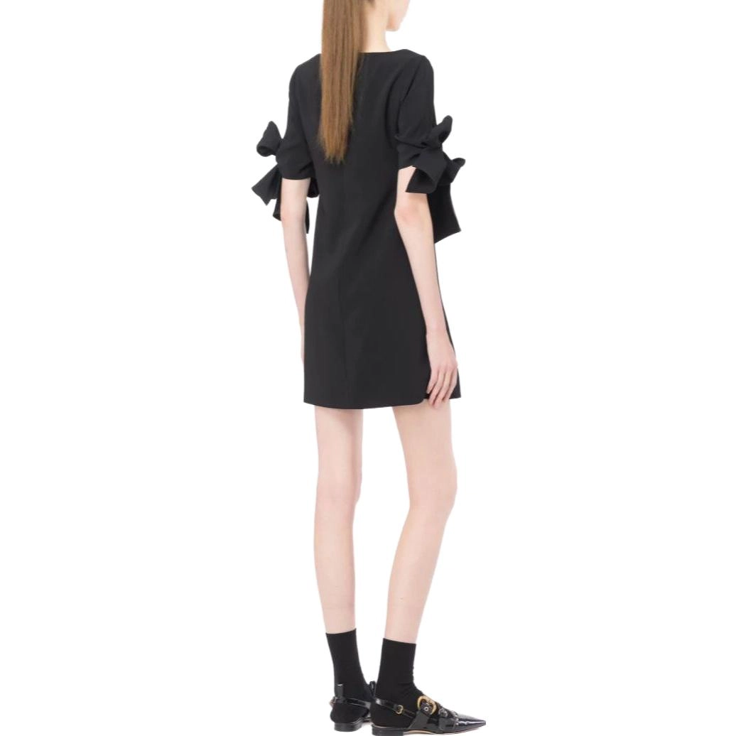 PINKO FW23 Mini Abito Con Fiocco Sulle Maniche