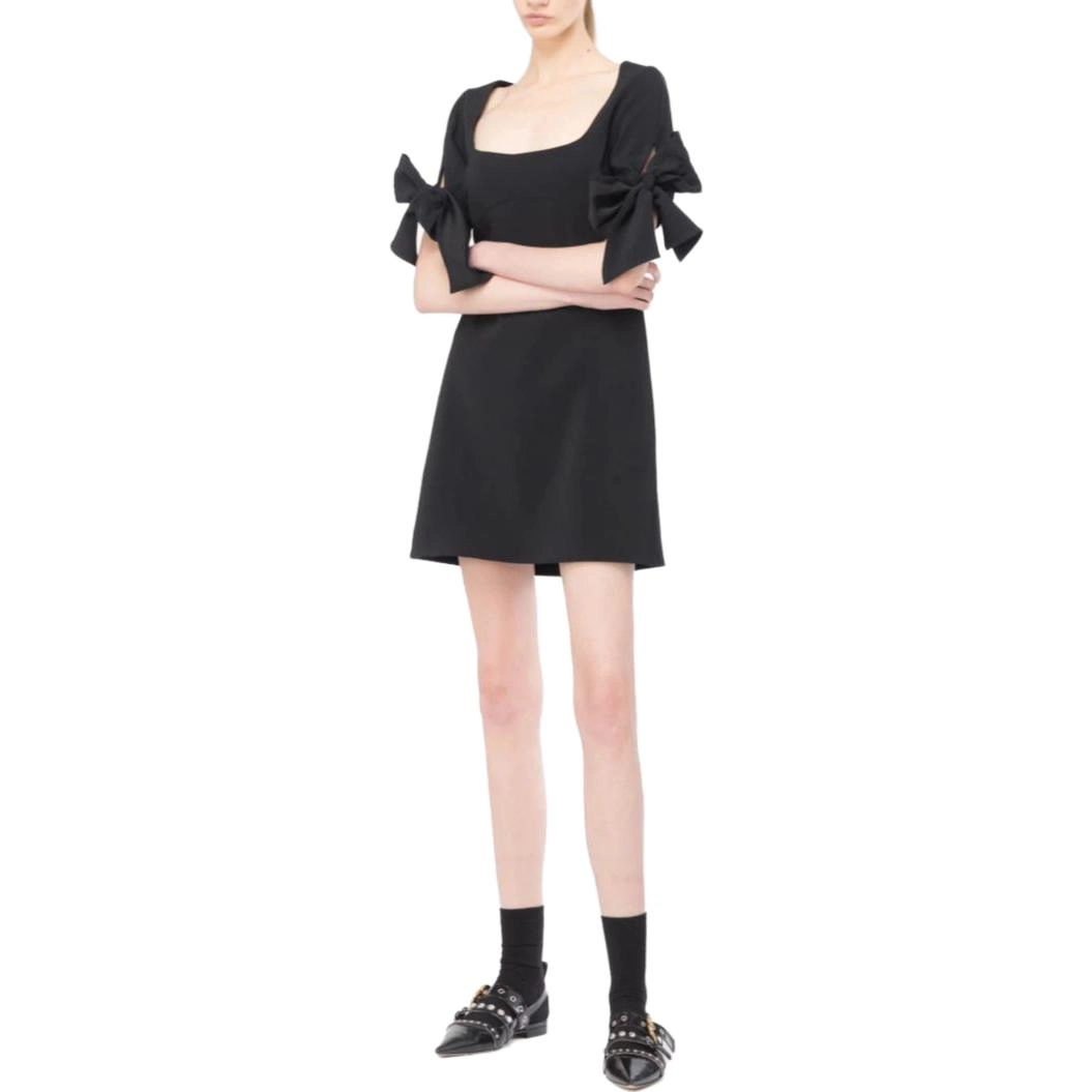 PINKO FW23 Mini Abito Con Fiocco Sulle Maniche