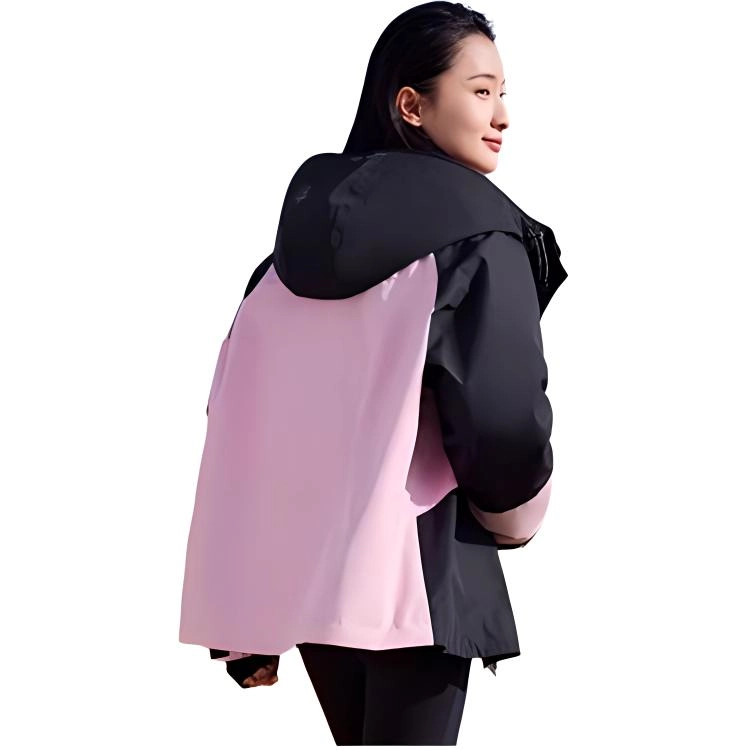 鸭鸭 拼接一衣三穿连帽保暖舒适长袖羽绒服 女款