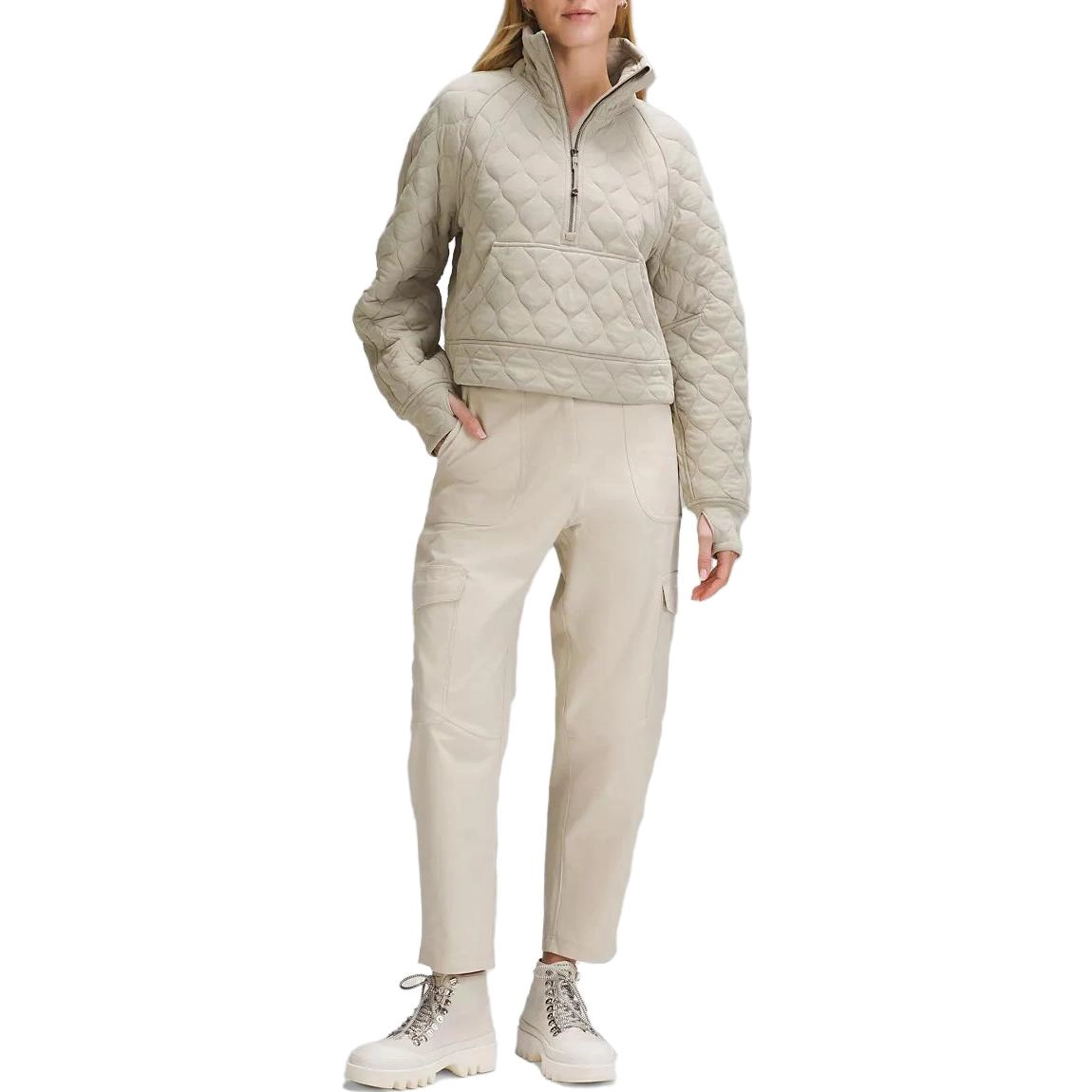 lululemon Scuba Oversized Quilted Half Zip