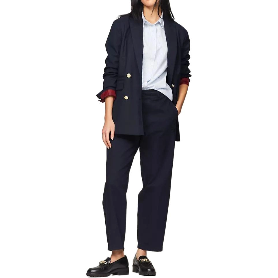 Tommy Hilfiger Regular Fit Stripe Stretch Oxford Shirt Logo