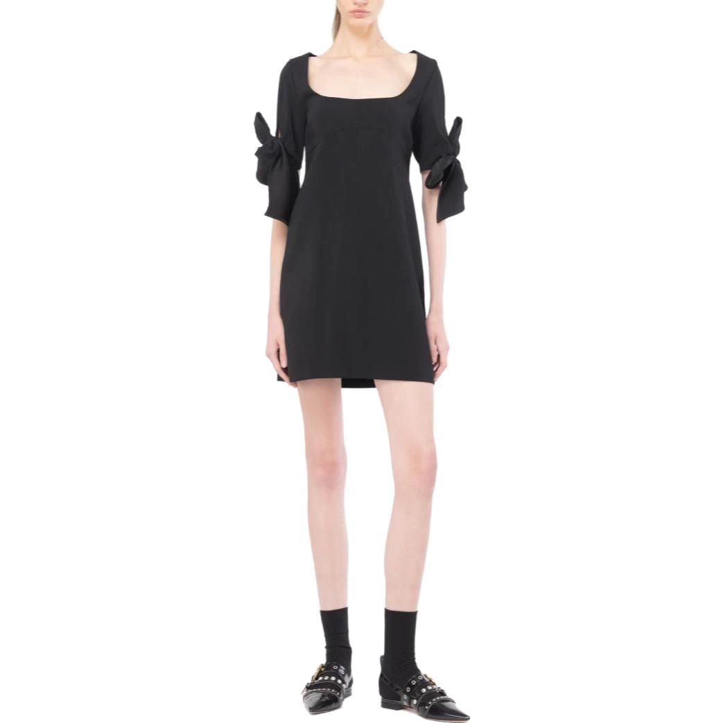 PINKO FW23 Mini Abito Con Fiocco Sulle Maniche