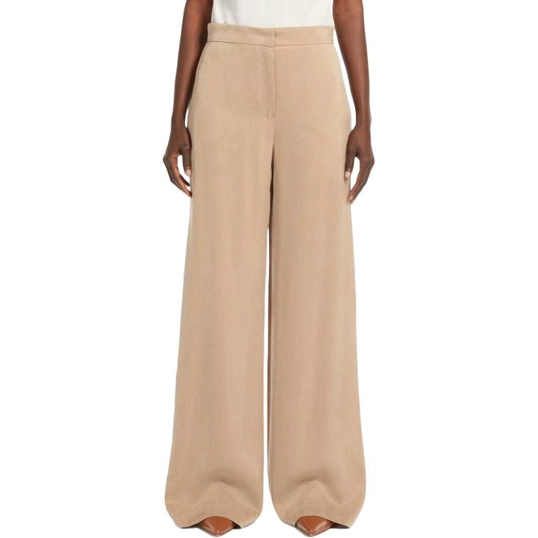 MaxMara studio Gardena Flowing Satin Trousers