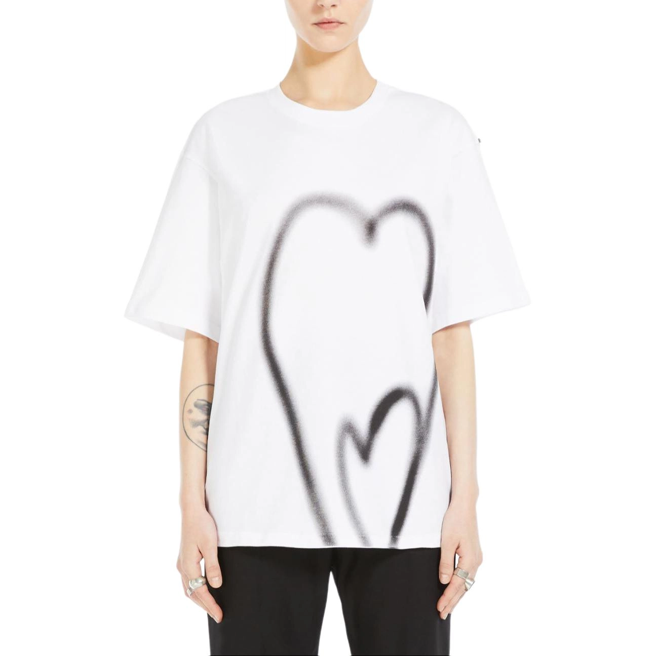 SportMax Luis Heart Print-Adorned Jersey T-Shirt T