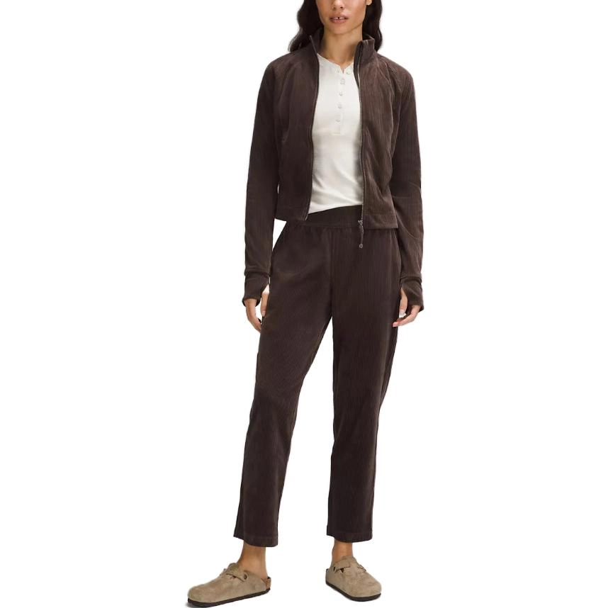 lululemon Scuba Mid-Rise Straight-Leg Pant 78 Length Velvet Cord