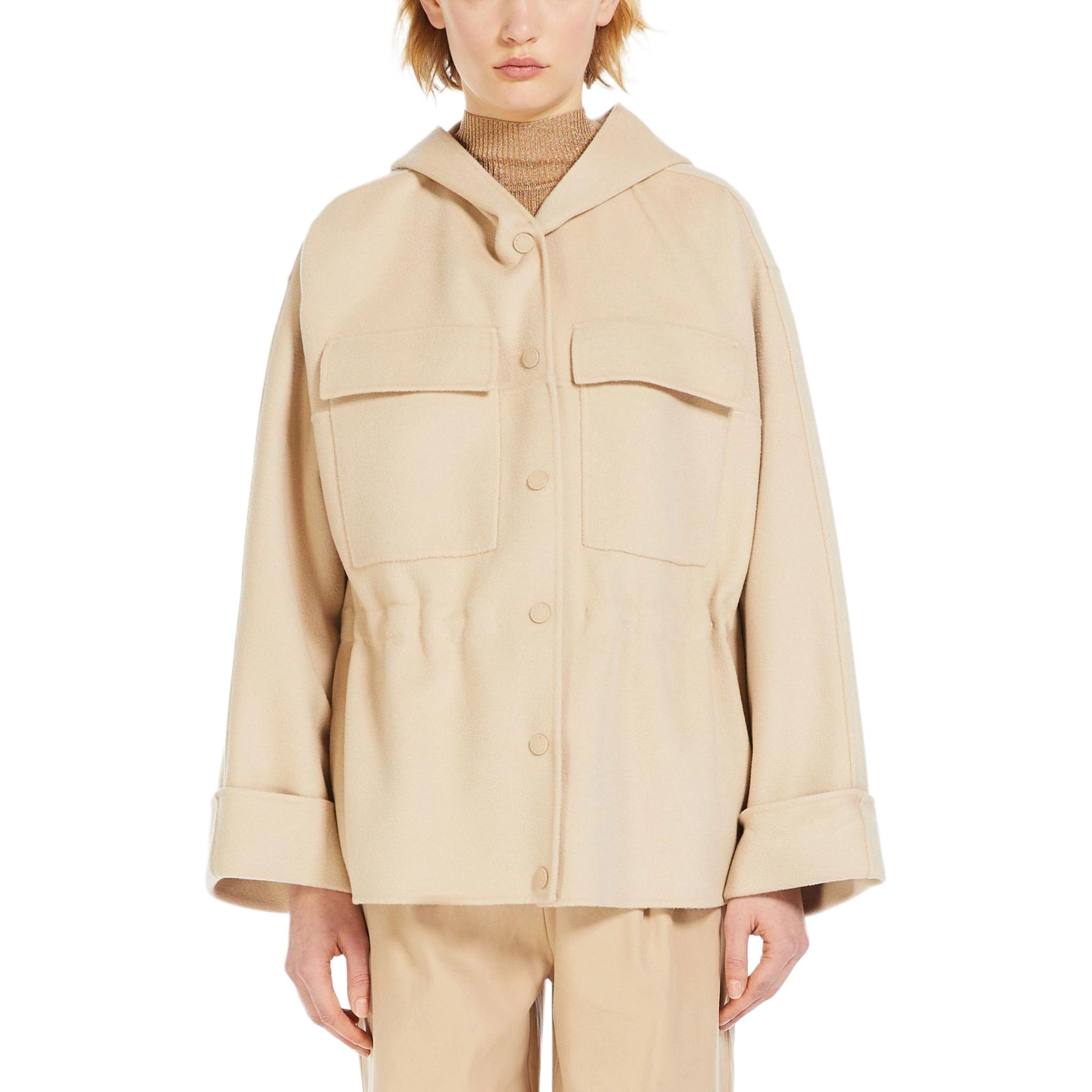 WEEKEND MaxMara Rango Hooded Wool Parka
