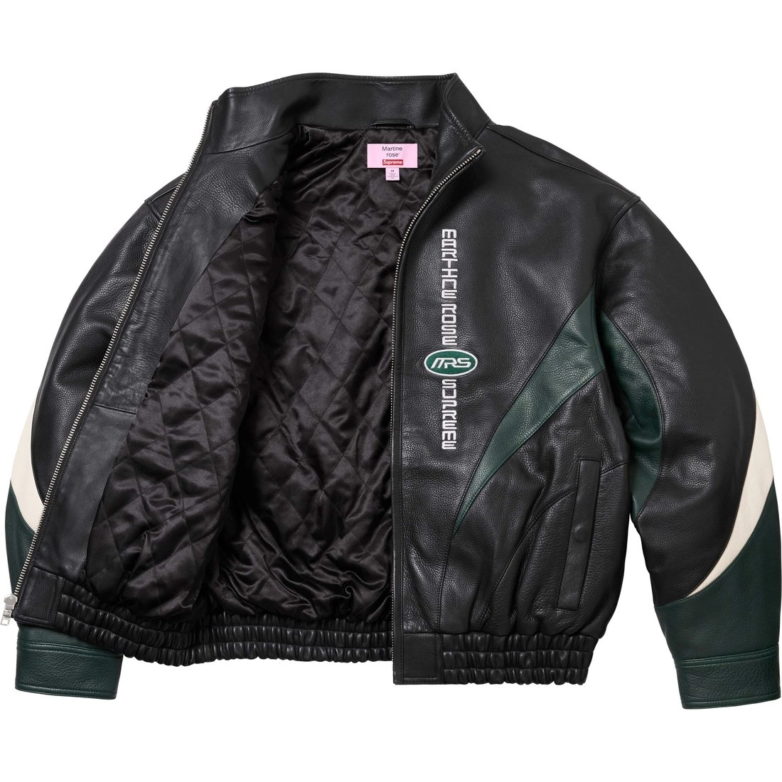 Supreme x Martine rose FW24 WEEK4 Leather Jacket logo