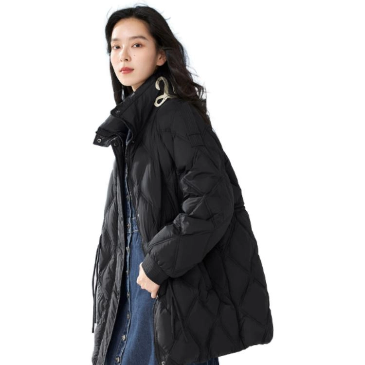 茵曼 纯色立领收腰含休闲夹克 女款