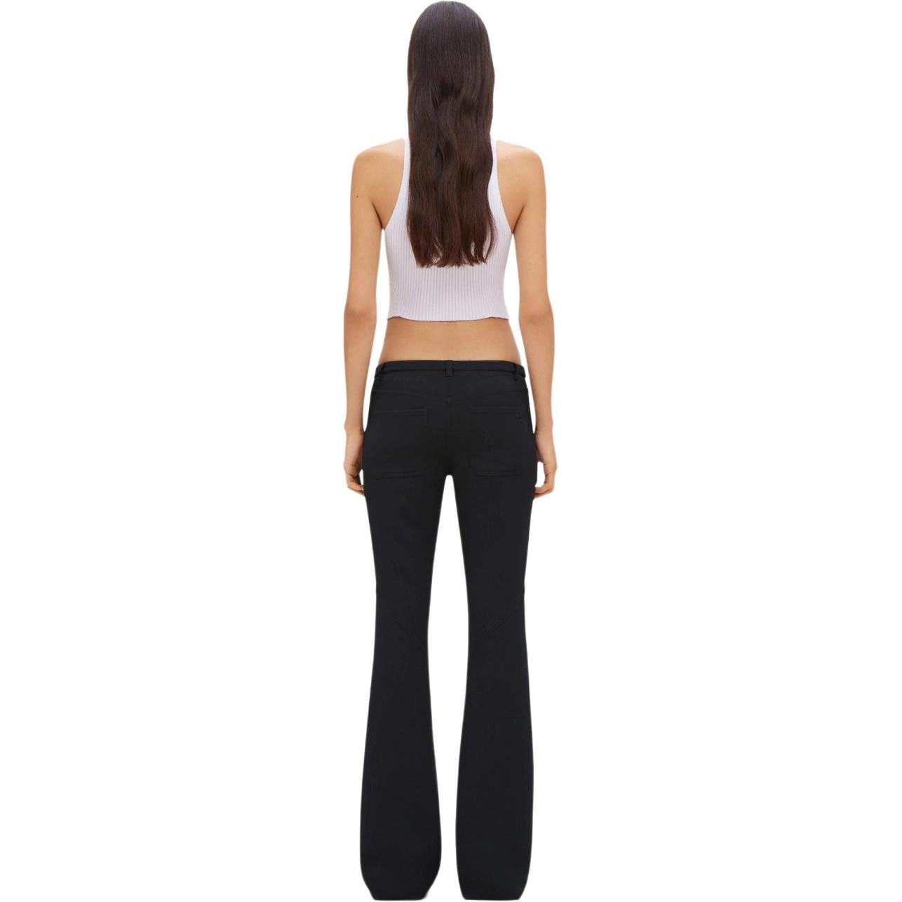 COURREGES SS24 POINTY RIB KNIT TANK TOP Mist