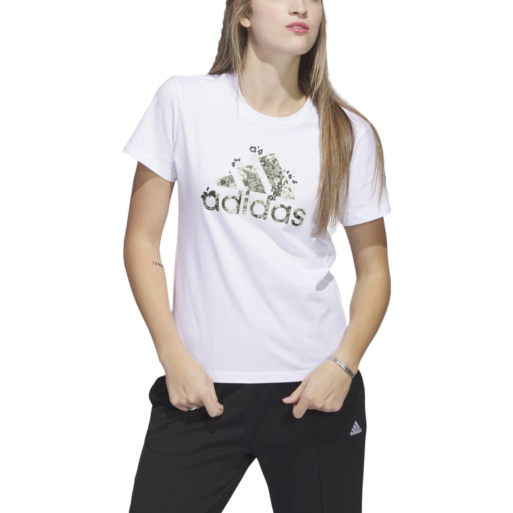 adidas Floral Badge Of Sport Graphic T-Shirt T