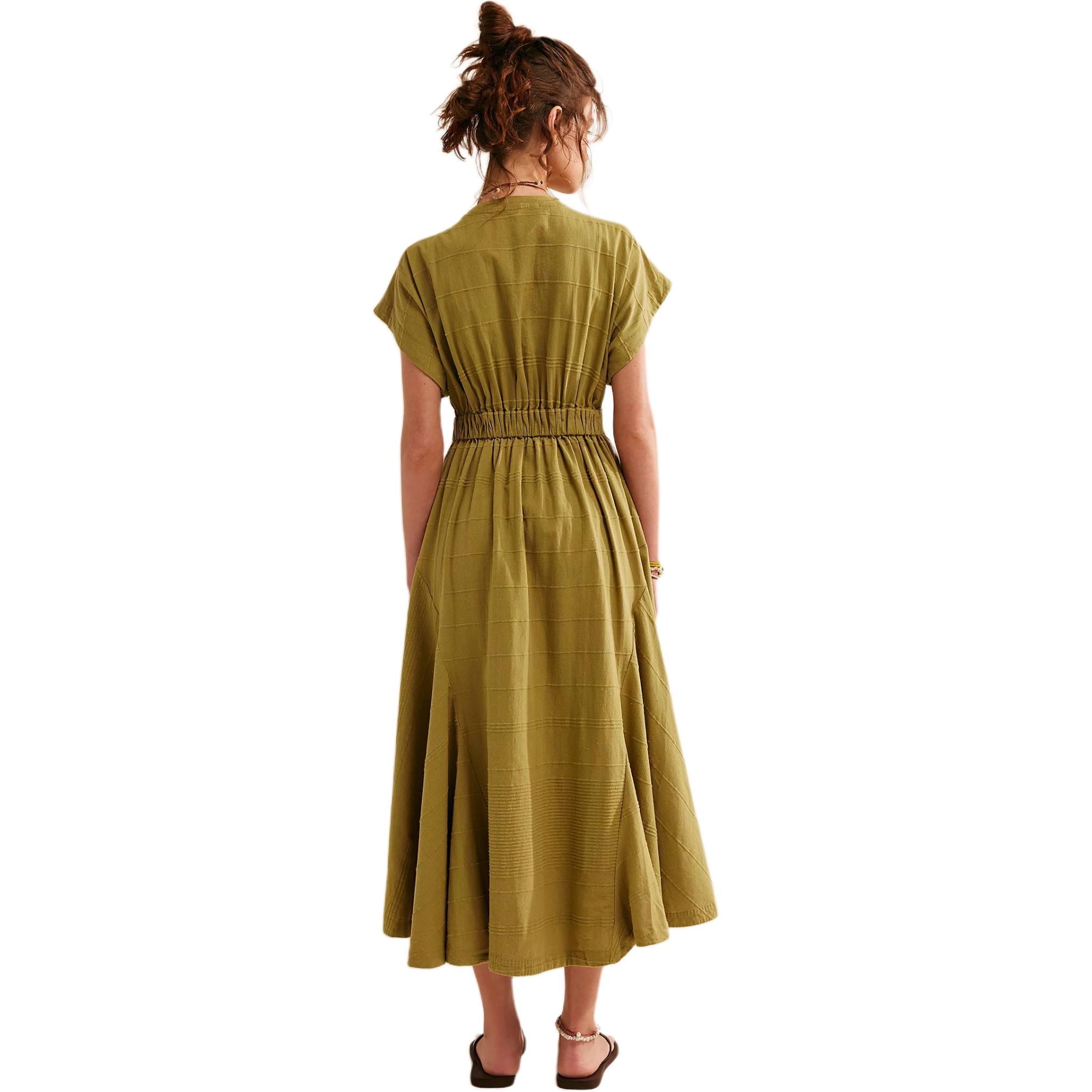 FREE PEOPLE Outta Here Midi Crushed Rosemary