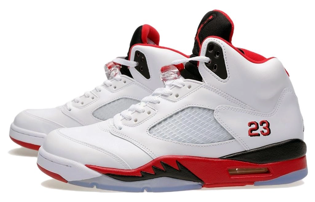 Jordan Air Jordan 5 Retro Fire Red Black Tongue GS 2013