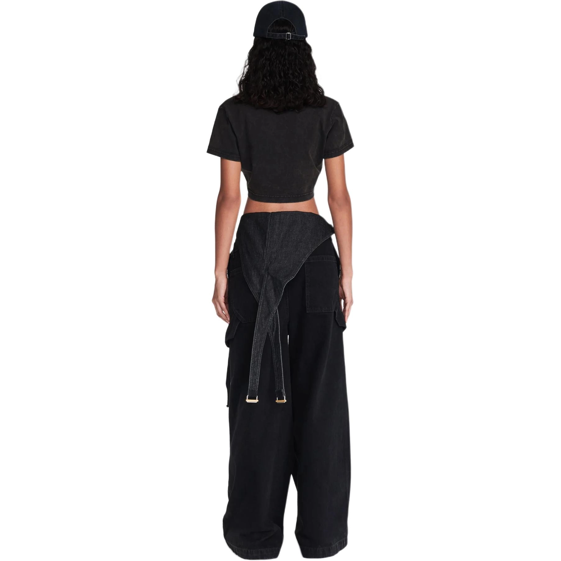 DION LEE SS24 T WASHED BLACK