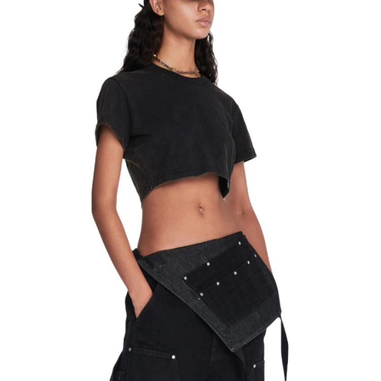 DION LEE SS24 T WASHED BLACK