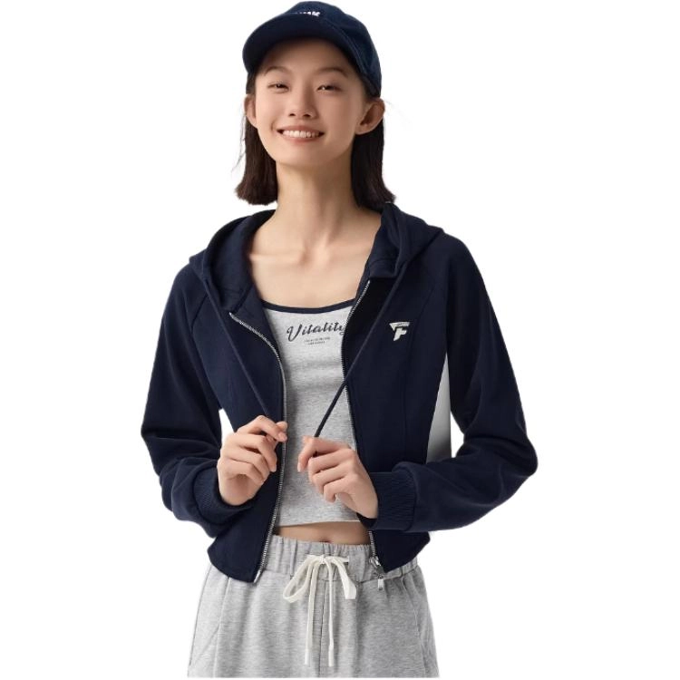 森马 时尚连帽拼色百搭夹克外套 女款