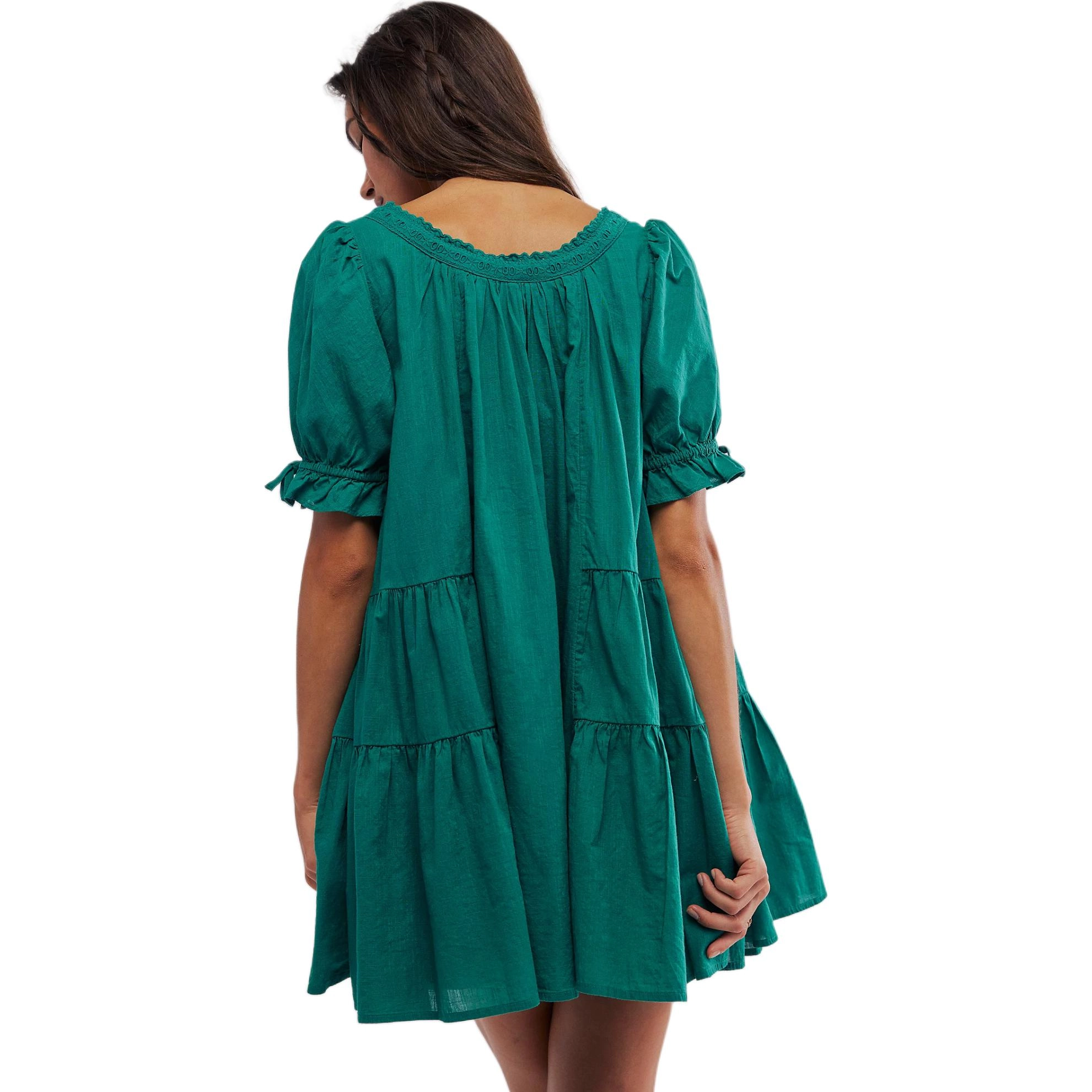 FREE PEOPLE Sandy Shores Babydoll Dress Mountain View