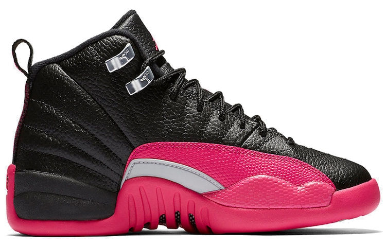 Jordan Air Jordan 12 Retro Black Deadly Pink GS