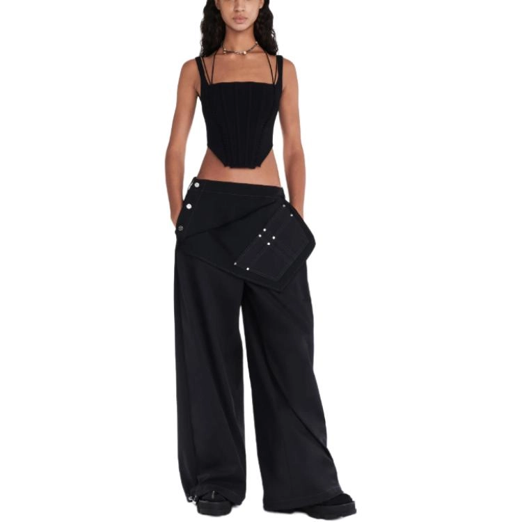 DION LEE SS24 SUTURE CORSET Black