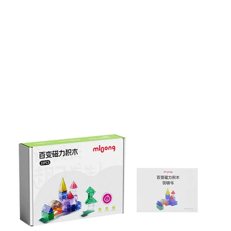 曼龙 益智方块积木立体几何大颗粒 玩具 磁力片/磁力棒/磁力块 百变磁力片-曼龙