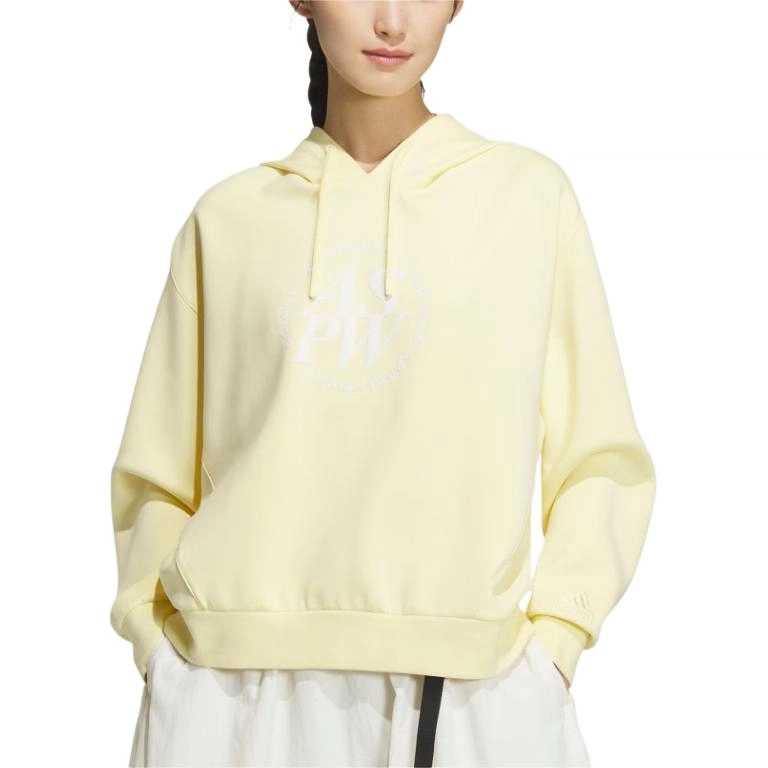 adidas Lounge FW24 ELEVATED DOUBLEKNIT HOODIE Logo