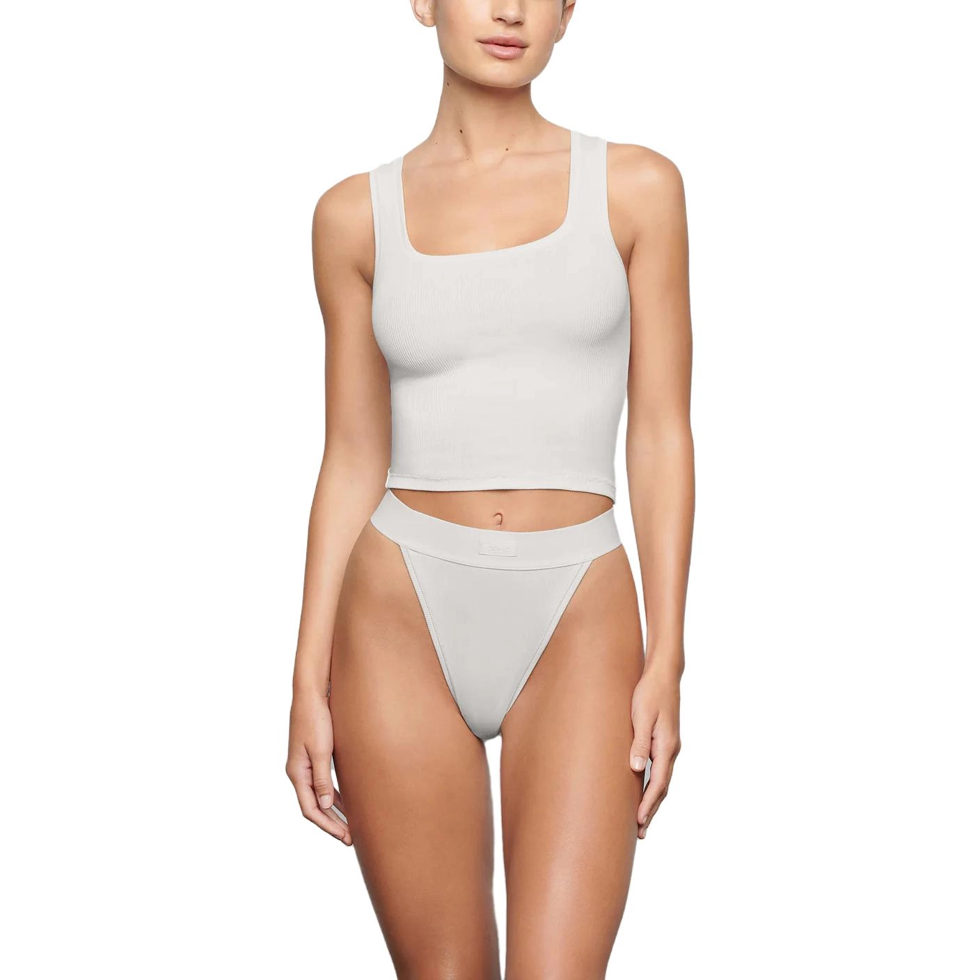 SKIMS COTTON RIB TANK MARBLE
