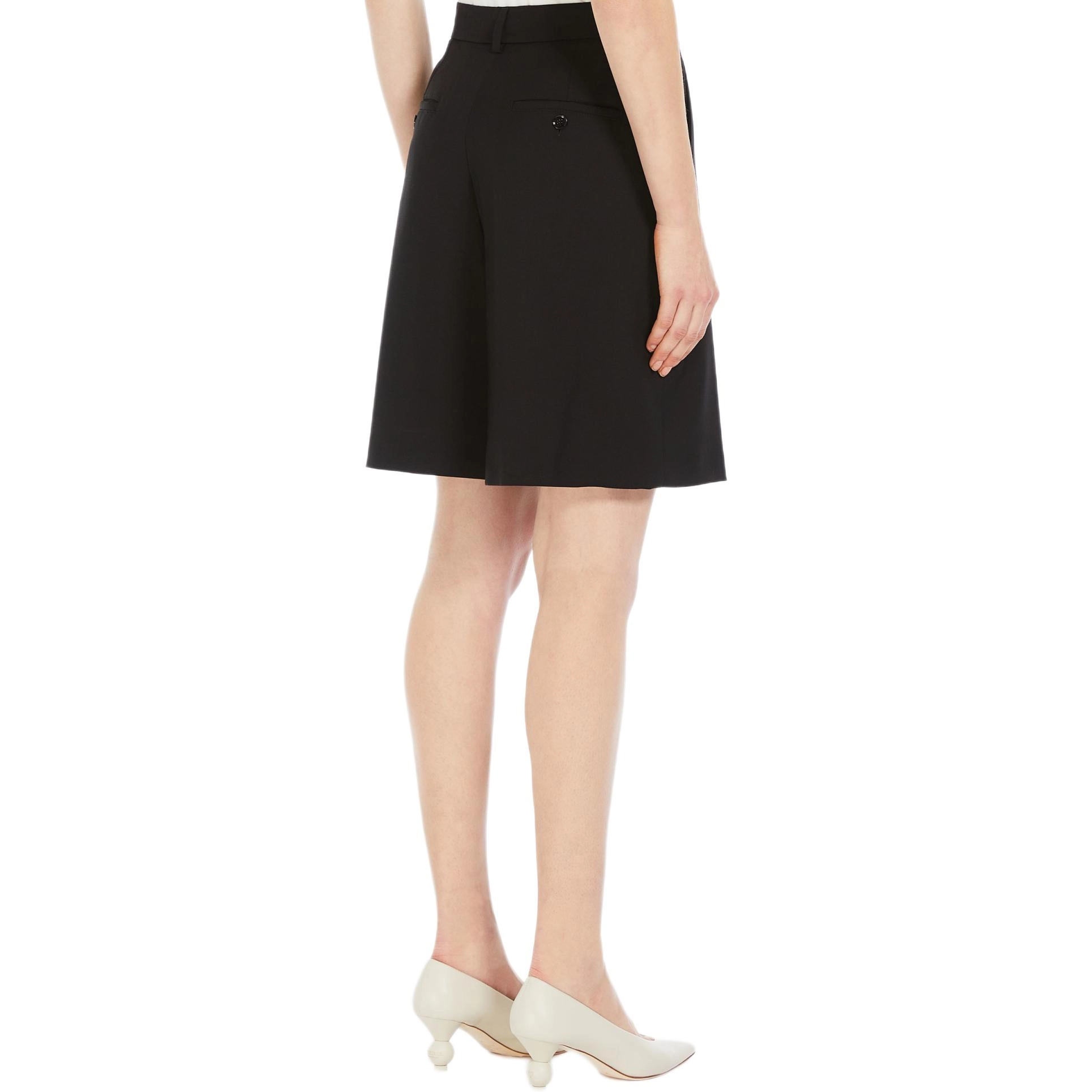 WEEKEND MaxMara Belbo Woollen Cloth Bermuda Shorts