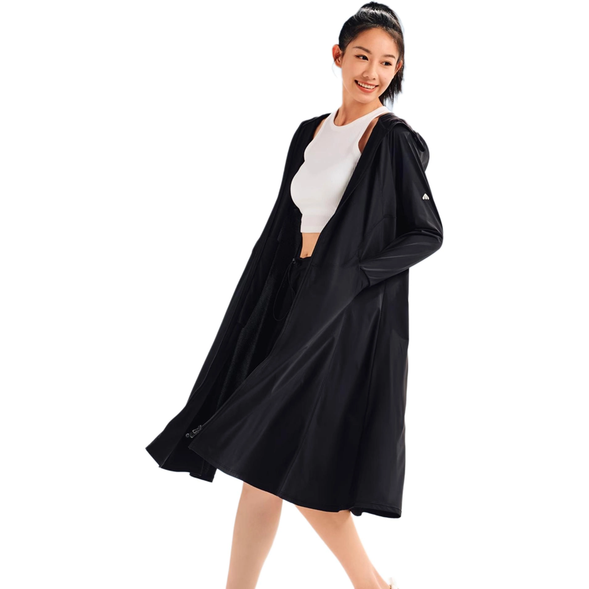 美力城 纯色百搭拉链百搭透气速干防晒服 女款