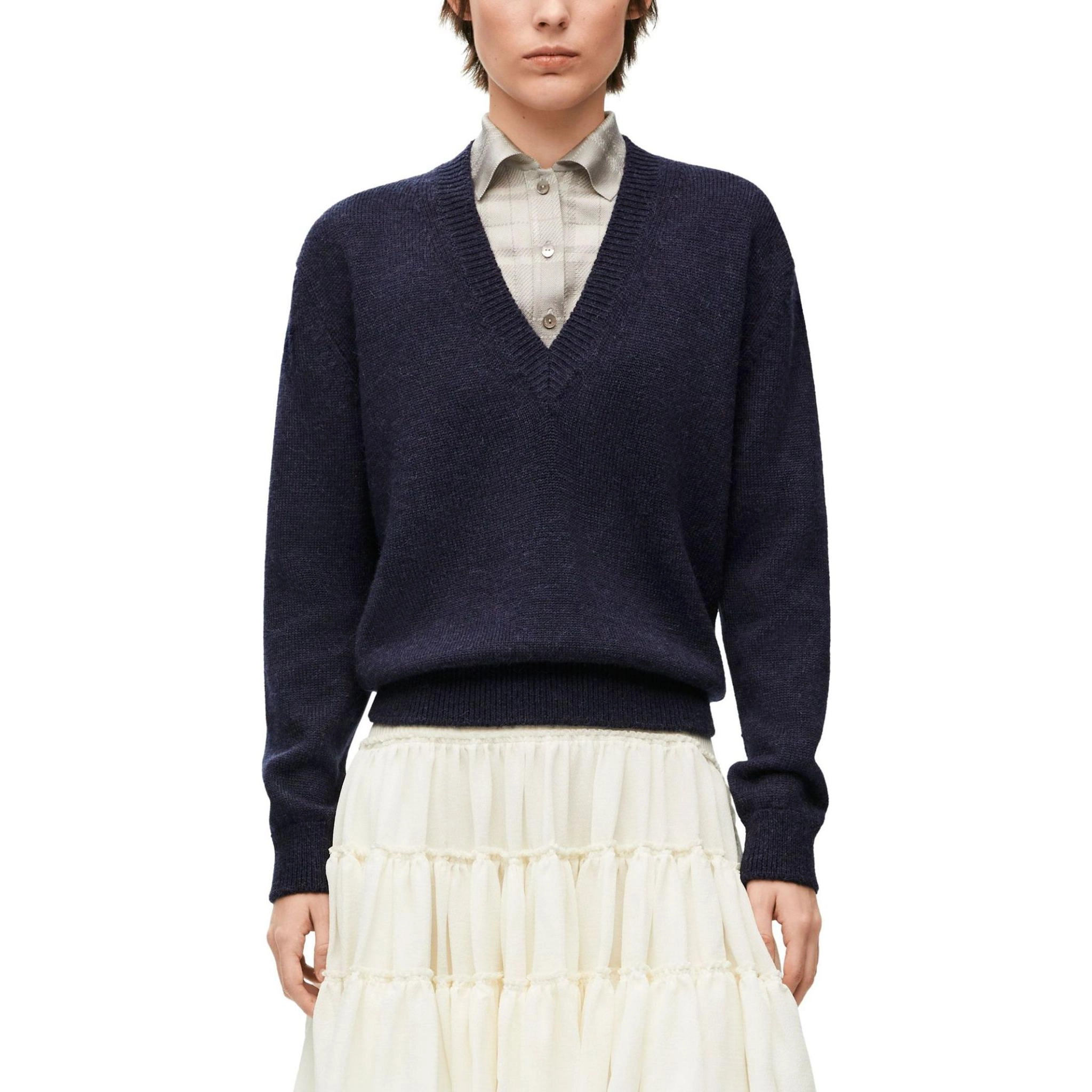 LOEWE Trompe L'oeil Sweater In Wool And Silk V